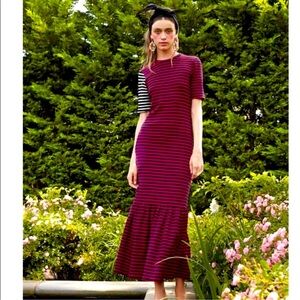 Cynthia Rowley Hang Ten Striped Maxi Dress